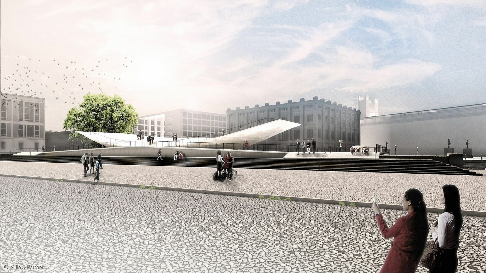 Milla & Partner Denkmalentwurf